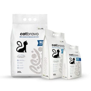 Catbravo Extra Activated Carbon White Bentonite Clumping Cat Litter
