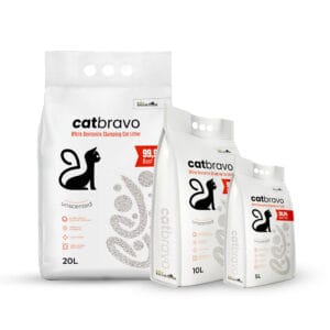 Catbravo Unscented White Bentonite Clumping Cat Litter