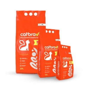 Cat Bravo Unscented White Bentonite Cat Litter – Dust Free & Strong Clumping